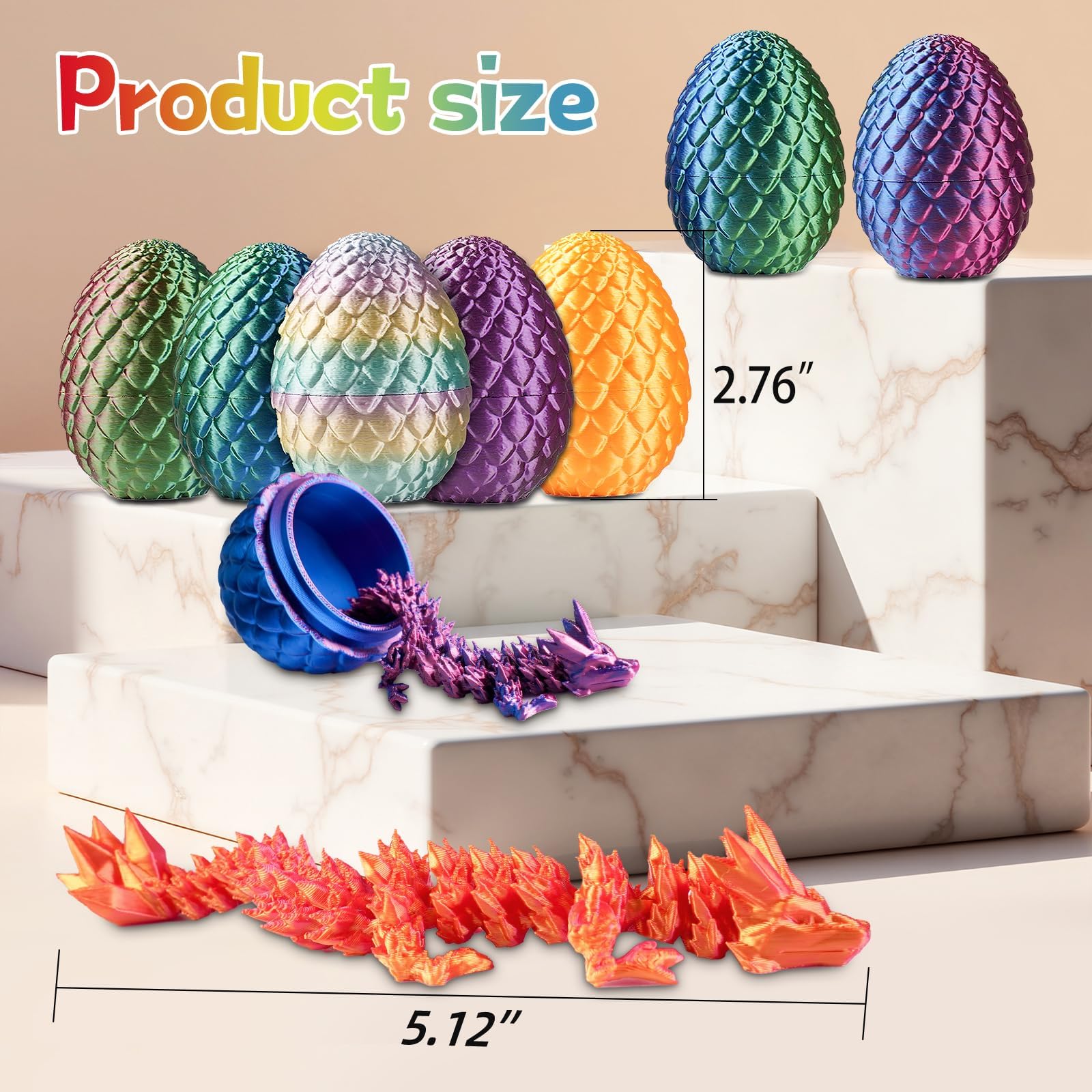 Realistic 3D dragon scales and textures enhance visual appeal and collector interest