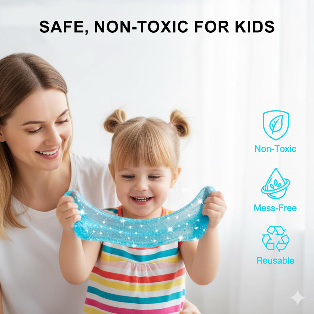 Jomi & Jolly airtight containers keep slime fresh and ready