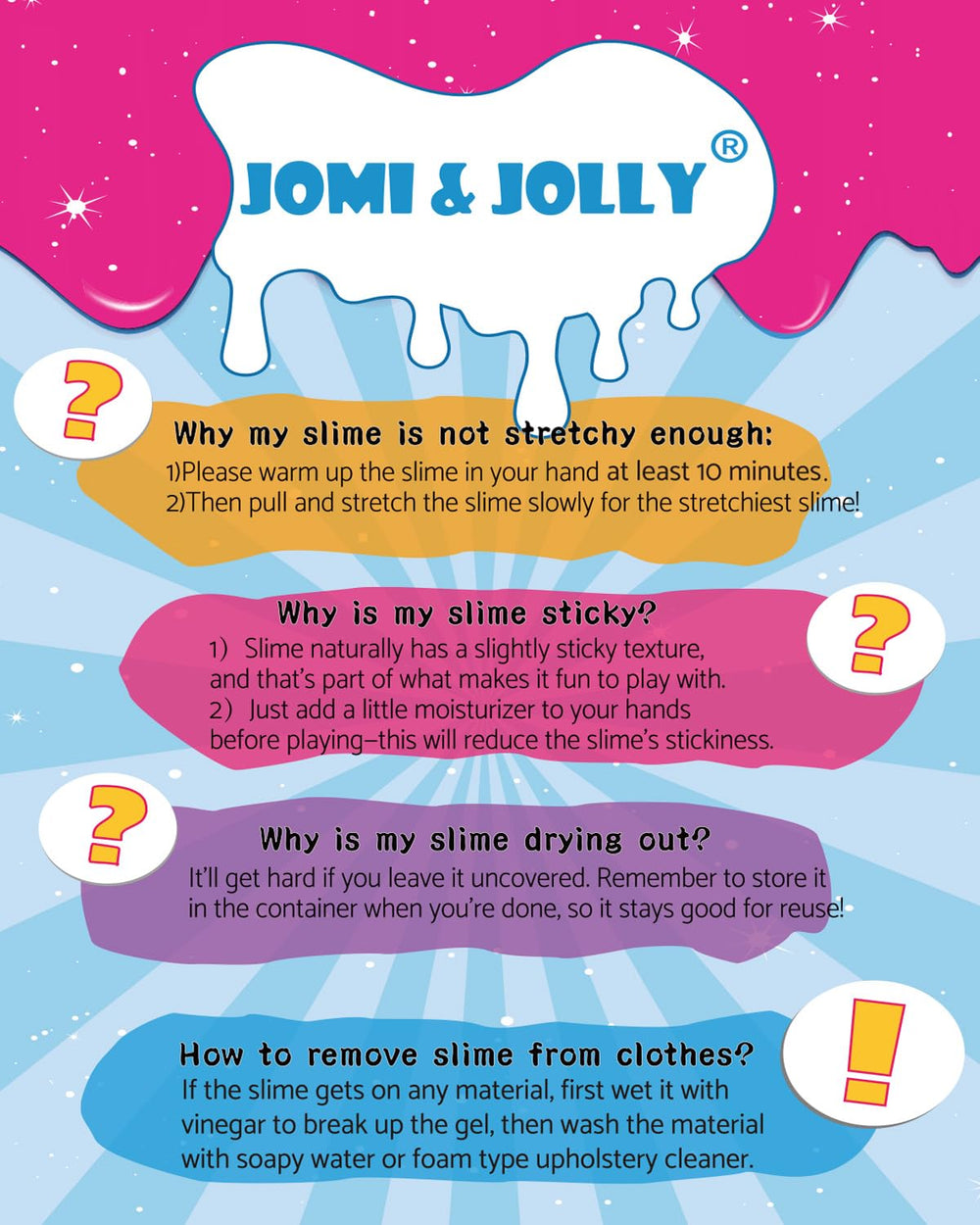 Jomi & Jolly classroom prizes offer mess-free, engaging activities