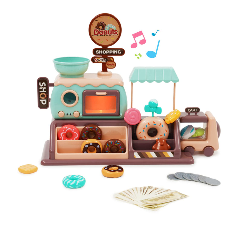 Jomifin donut maker machine for imaginative play and early culinary skills.