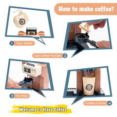 Jomifin toy coffee cups and saucers for realistic cafe scenes