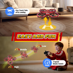 Jomzuci Spider Drone dual batteries enable longer play sessions.