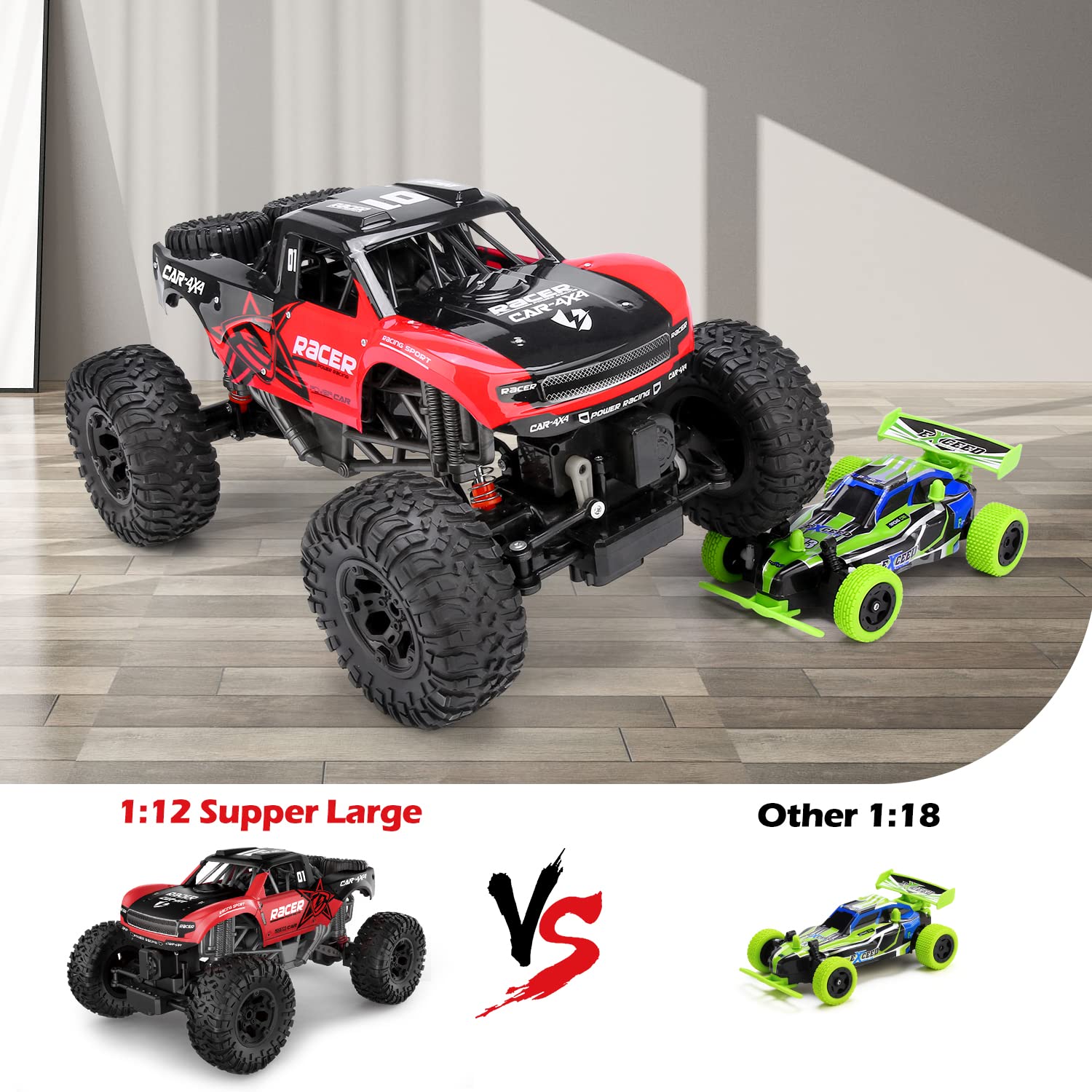 JONEALA two batteries extend playtime up to 60 minutes.