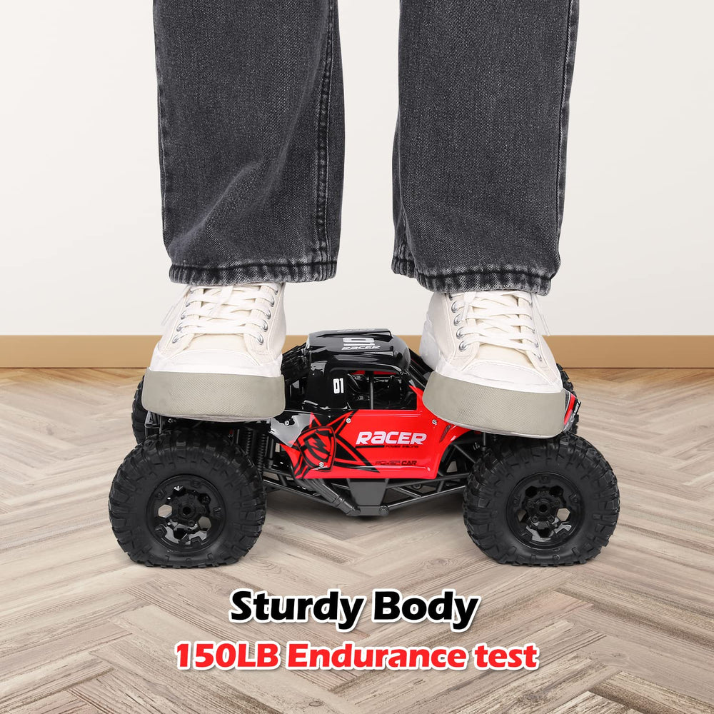 JONEALA RC Trucks with dual motors deliver brisk acceleration.