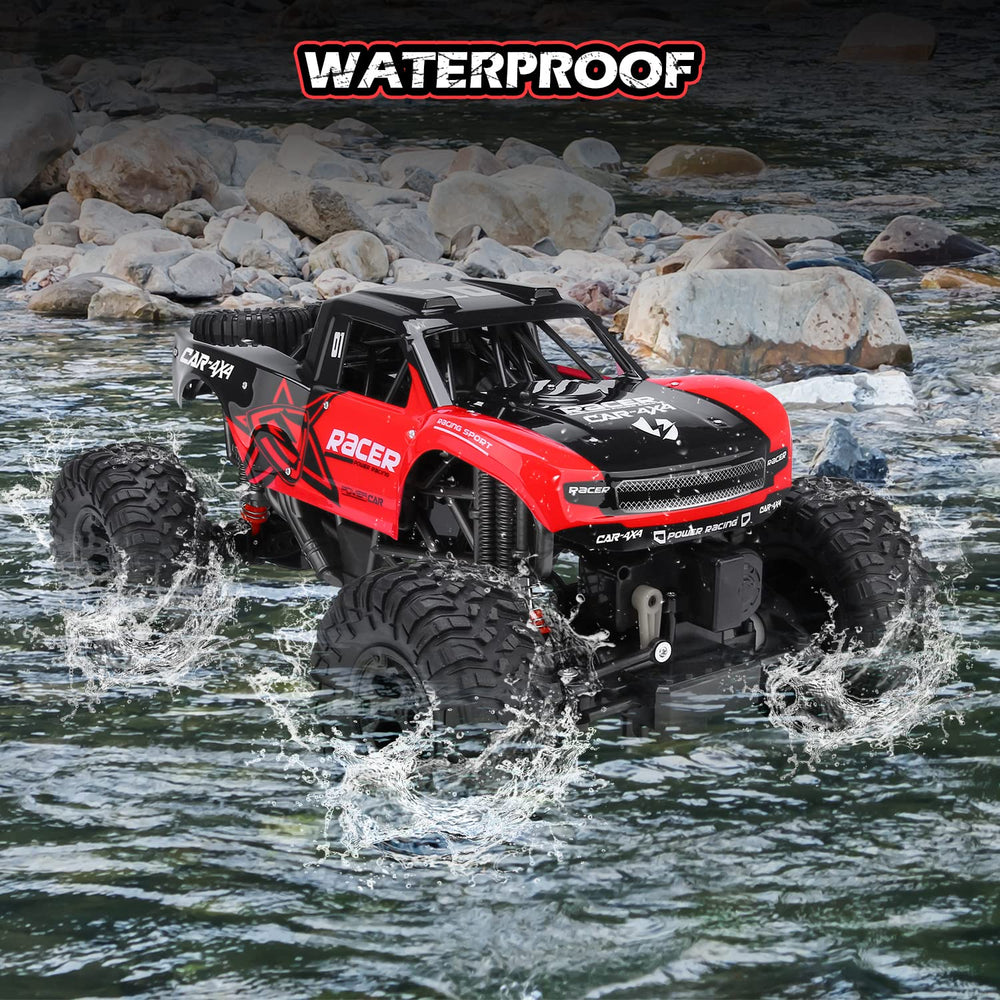 JONEALA waterproof amphibious design lets you drive through shallow water.