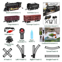 JONEALA smoke and light feature shot demonstrates immersive ambience for pretend train routes.
