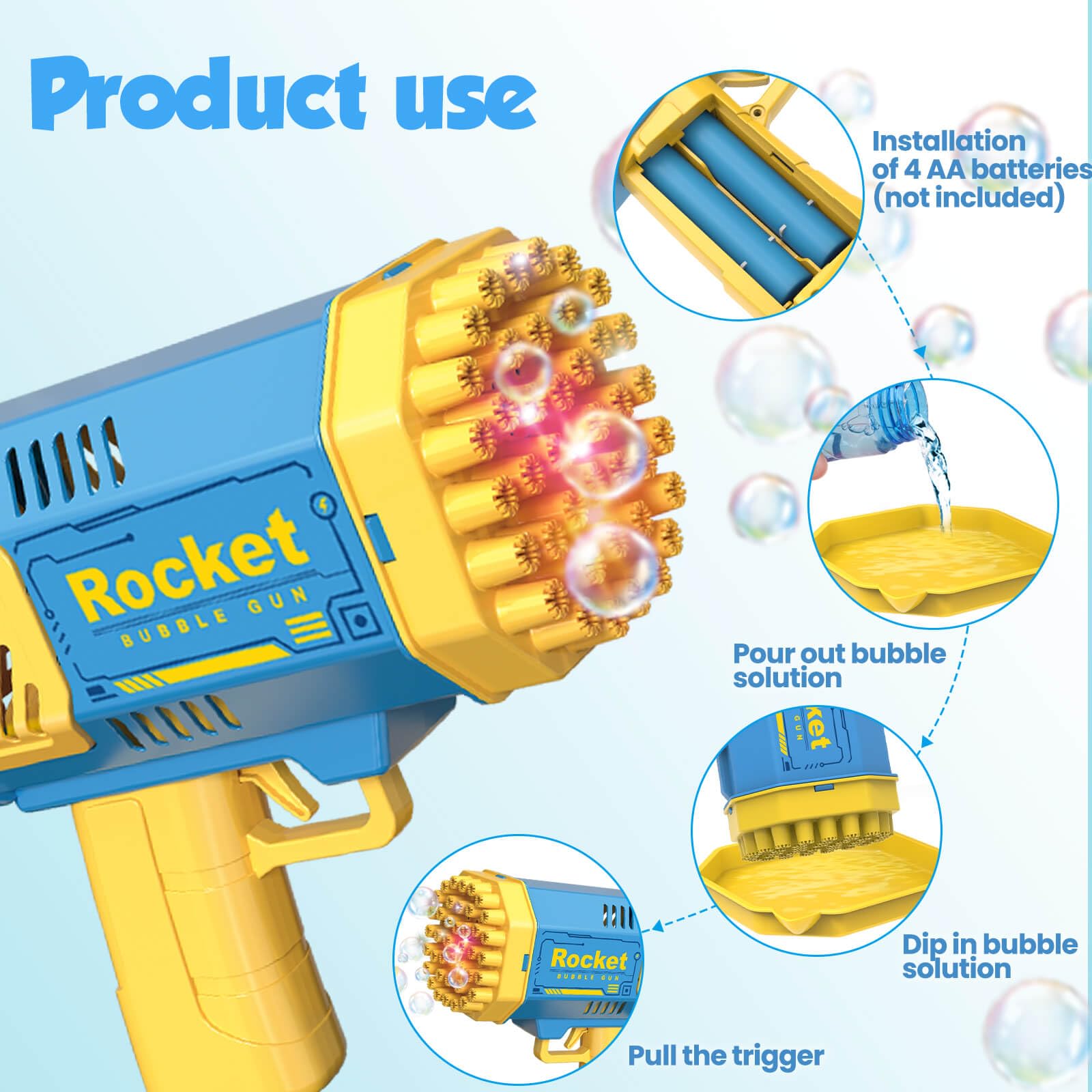 Compact JONEG bubble machine design for quick setup