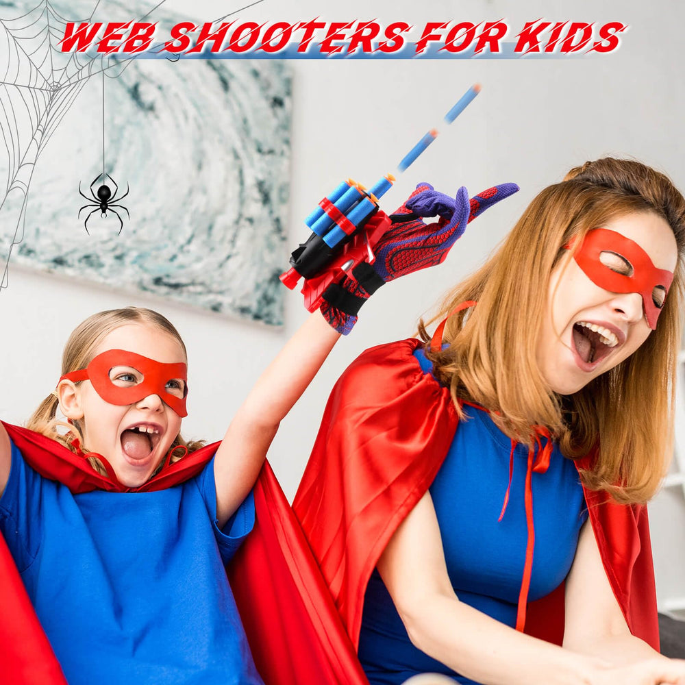 JONEG Halloween party setup with web shooter toys as approachable toys.