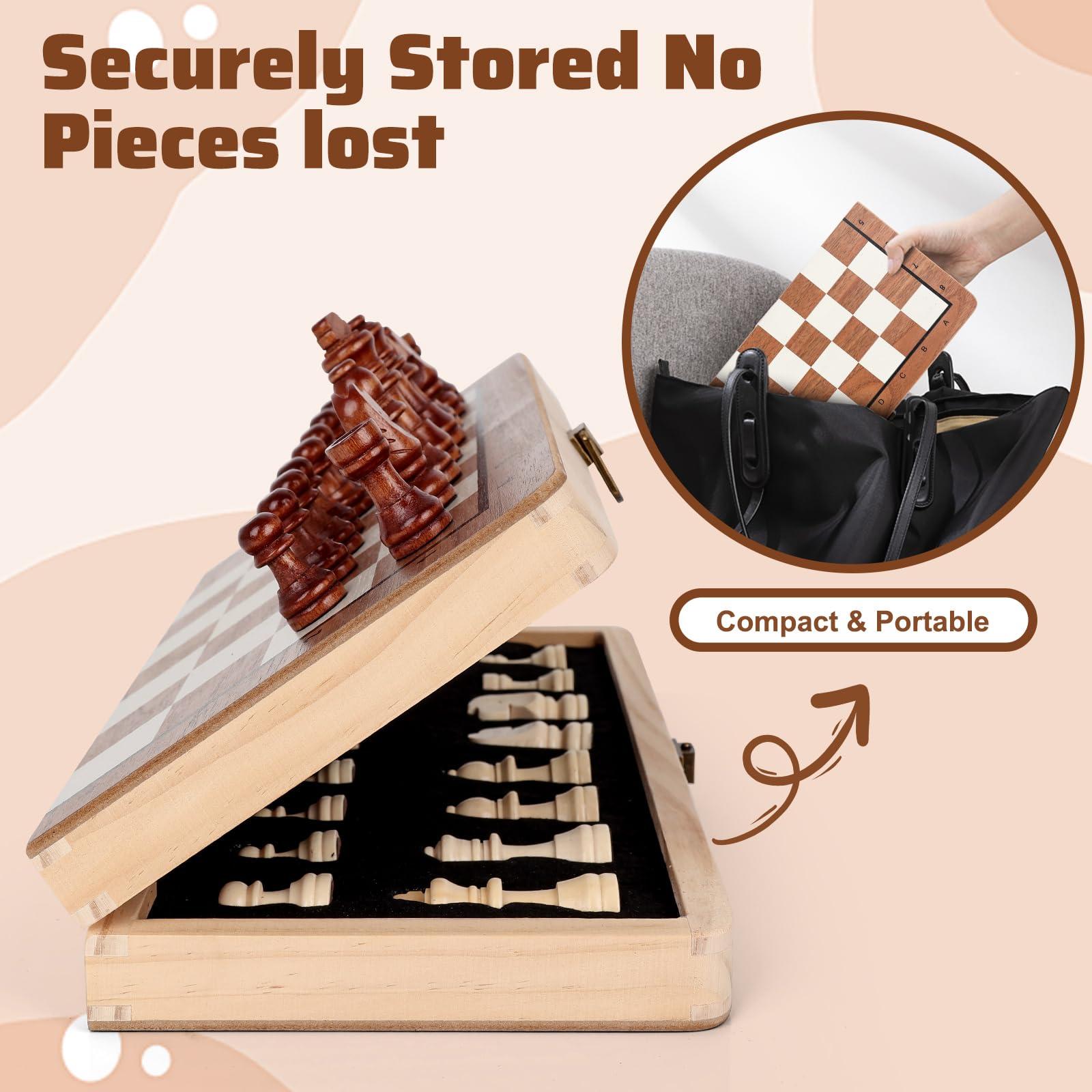 Joneytech 11.5 inch folding board fits backpacks and luggage.