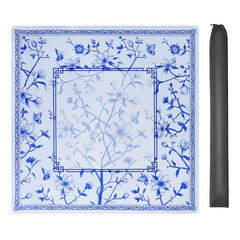 Jongyance mahjong mat with blue pattern for stylish family game nights