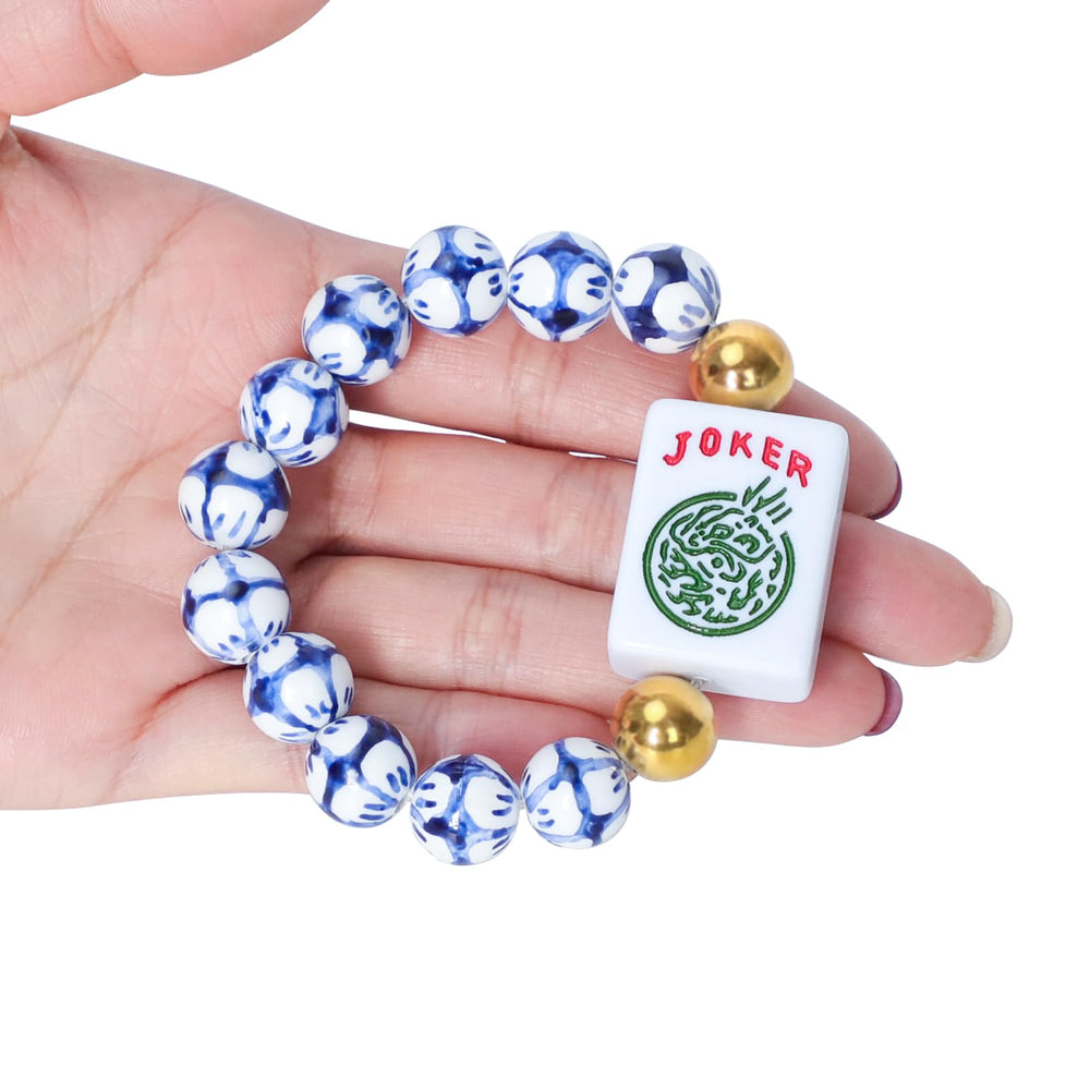 Jongyance Mahjong tile charm showcases vibrant engraving and durable plastic