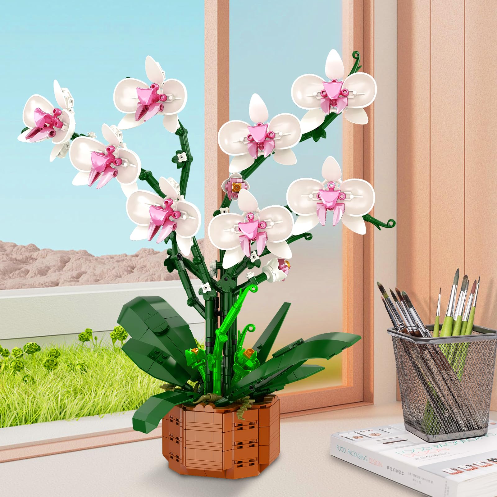 Joniuuca gift-ready orchid set ideal for birthdays and special occasions.