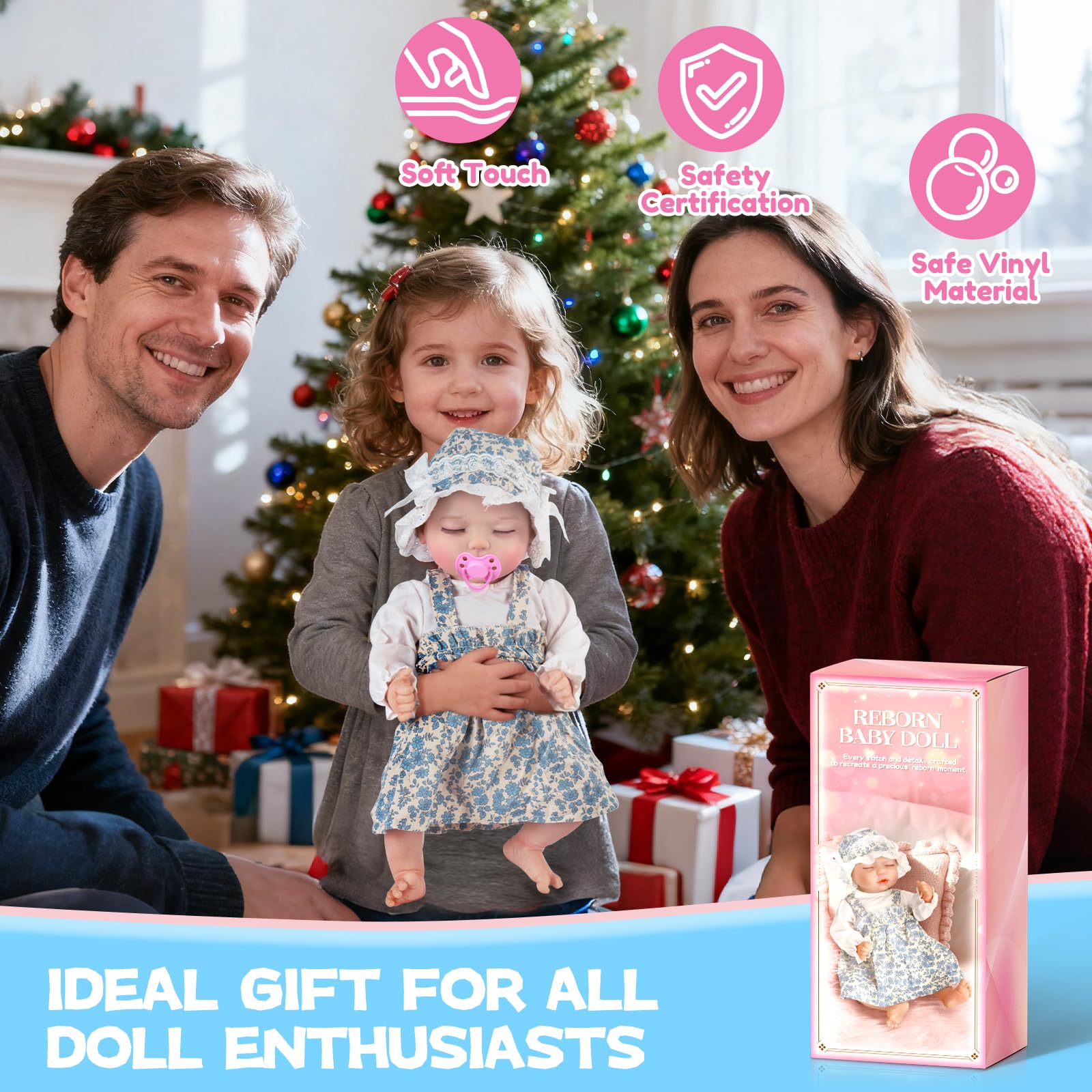 JONRRYIN Reborn baby doll gift-ready presentation supports storytelling and gifting.