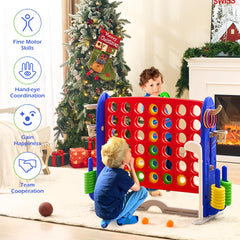 JooKiddie Giant 4-in-a-Row includes two convenient drink holders