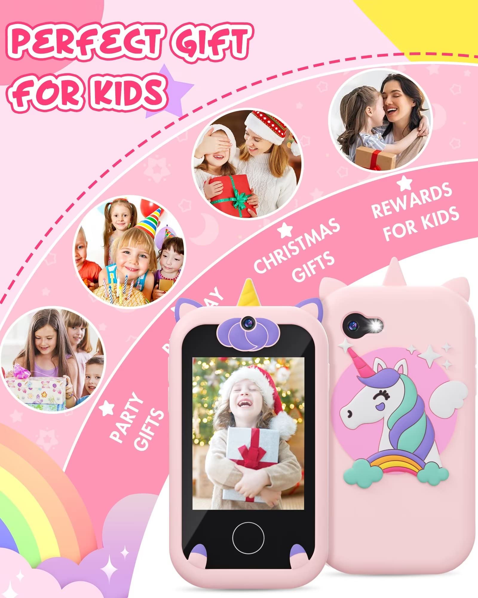 Joozfee Kids Smart Phone long battery life supports hours of play