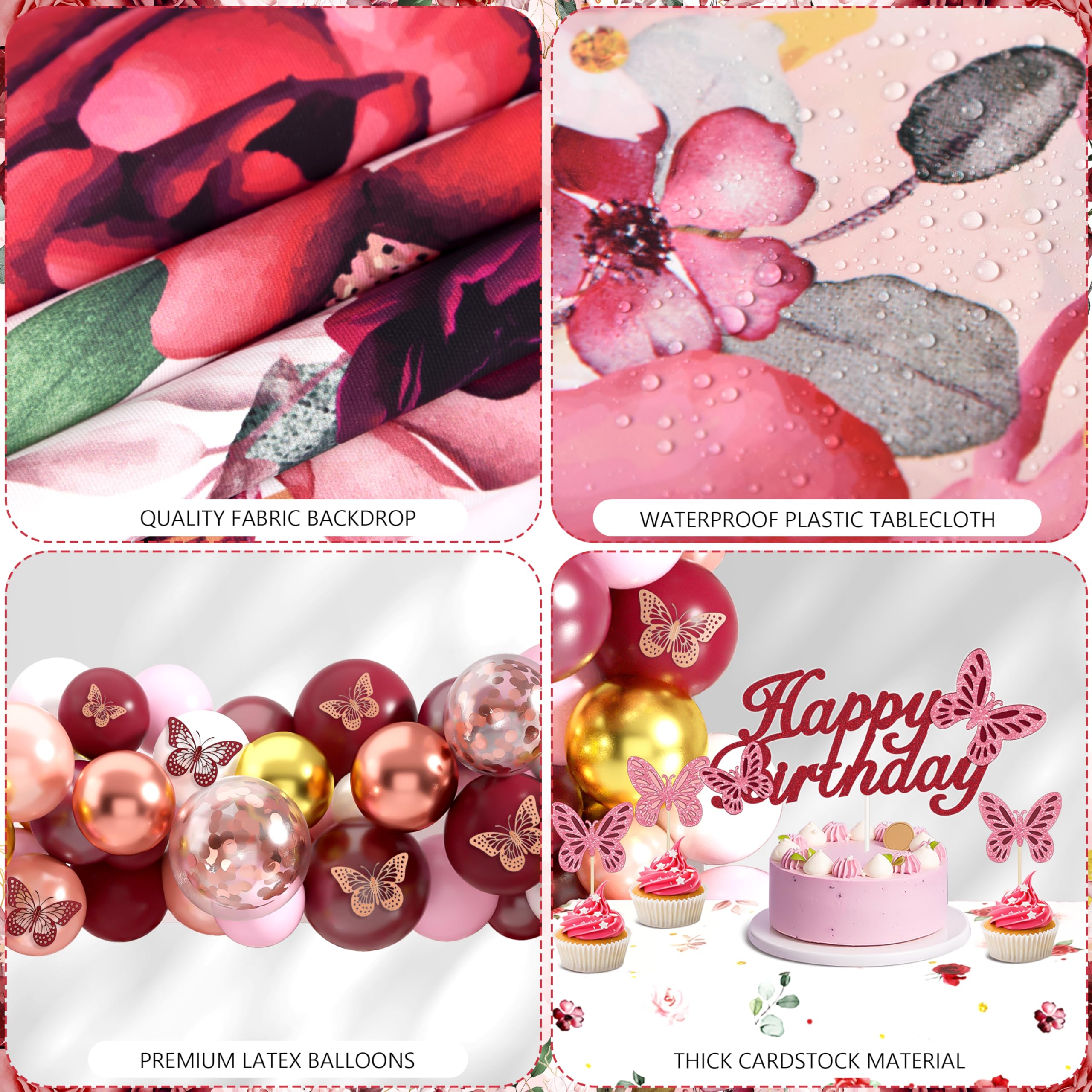 JOPHMO rose gold foil balloons in star and heart shapes