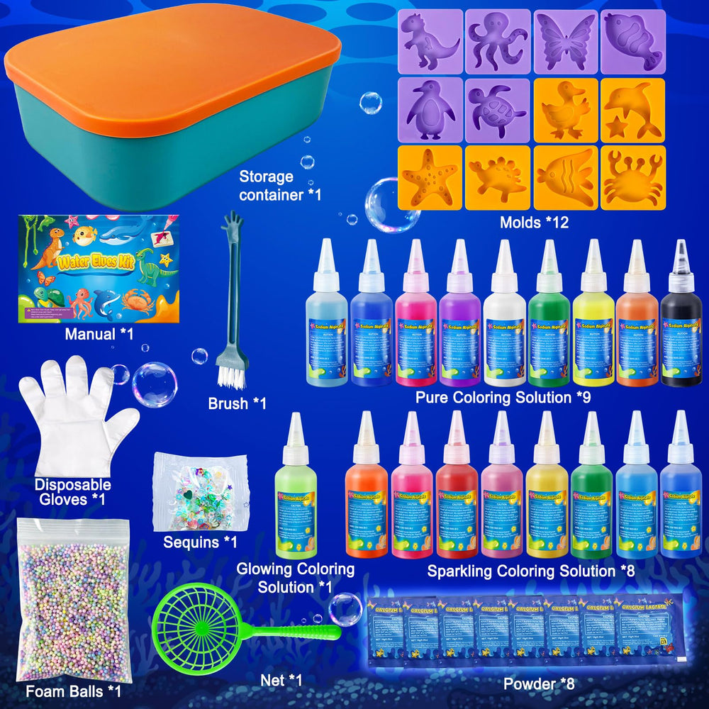 JOPSHEEN Water Elf molds in 12 shapes enhance hands-on crafting.