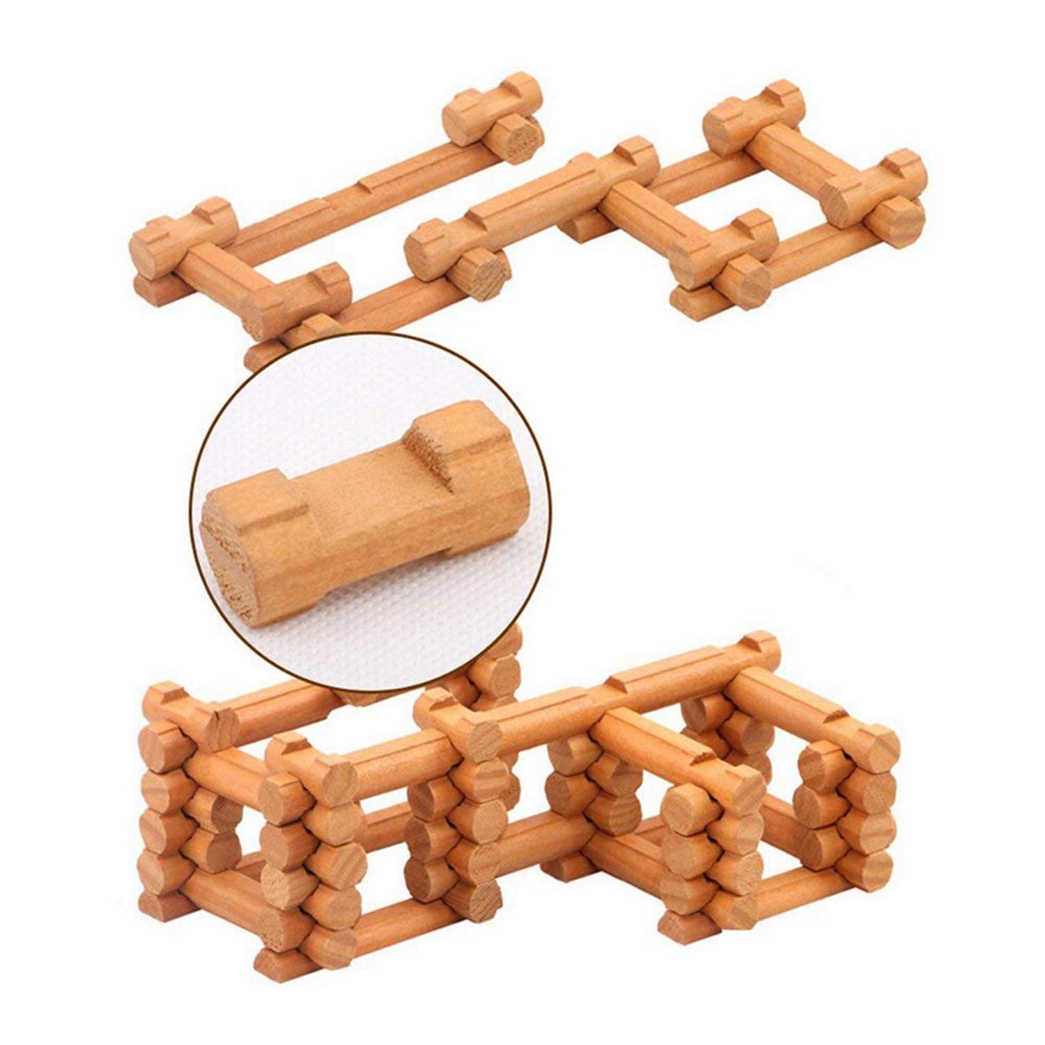 Joqutoys safe non-toxic wood toy supports safe exploration and construction.