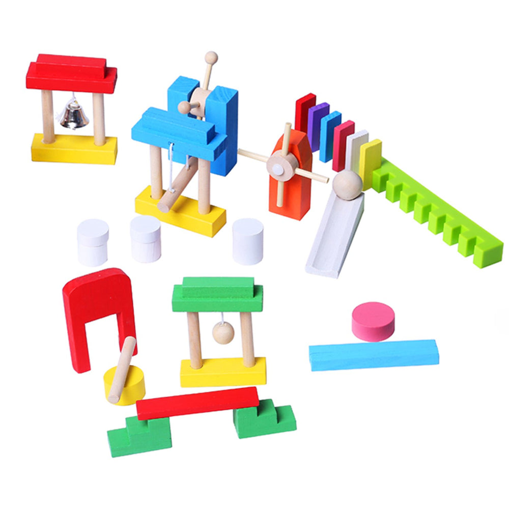 Joqutoys sturdy wooden storage bag keeps dominoes organized
