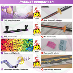 Jorumo anime sword building kit with Katana gift for fans and builders.