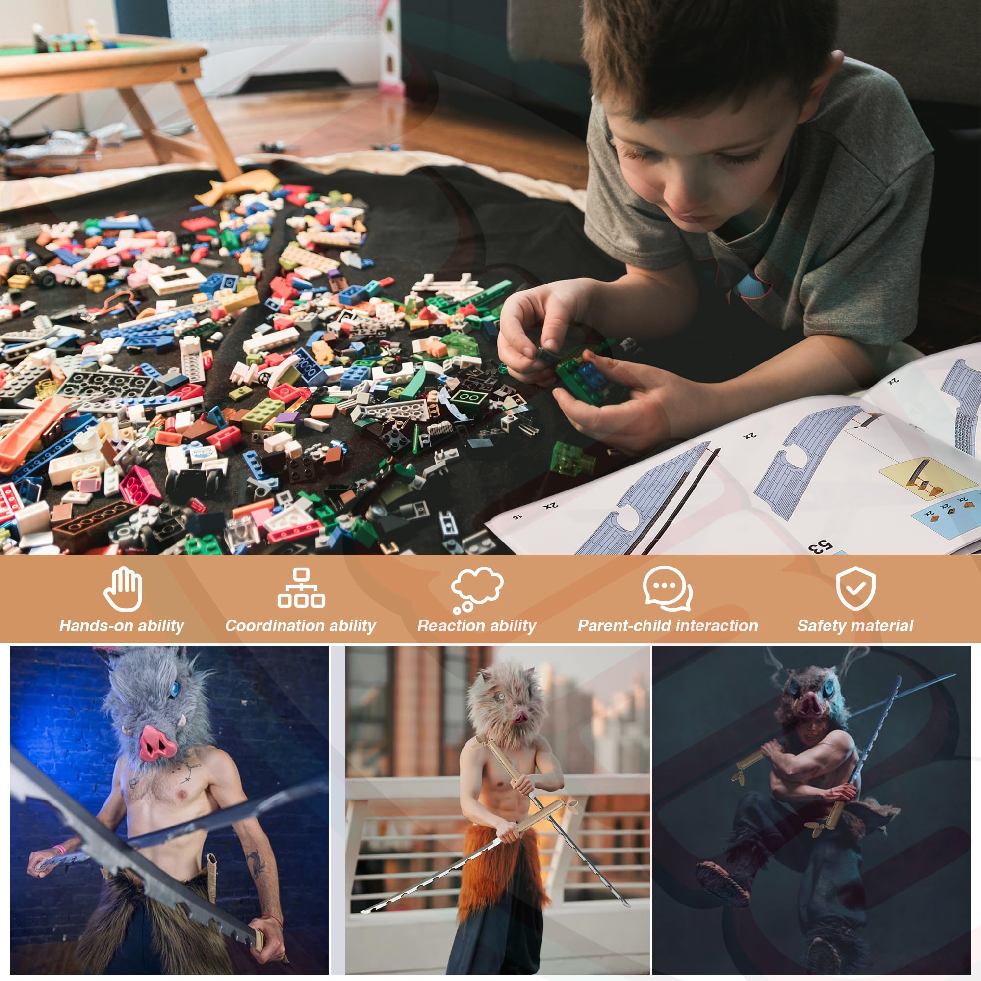 Jorumo 838-piece building kit with authentic design for fans