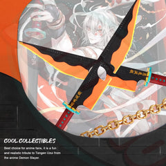 Jorumo double blade Tengen Uzui depiction ideal as a display piece.
