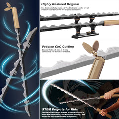 Jorumo Inosuke sword blocks with stand ideal for constructive play