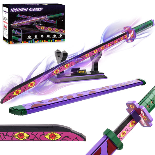 Jorumo Kokushibo sword building set in 39-inch form for cosplay display and collection.