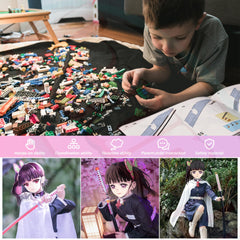 Full-color instruction manual page for building the Kanao sword kit.