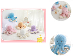 Joson octopus plush texture close-up reveals ultra-soft short plush fabric for gentle hugs.