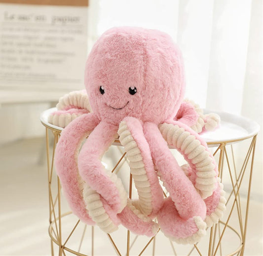 JOSON soft plush octopus body highlighting huggable, durable material.