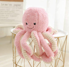 JOSON soft plush octopus body highlighting huggable, durable material.