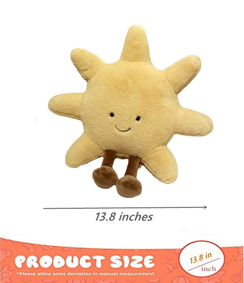 JOSON warm sun plush decor pillow adding cheerful energy to any room