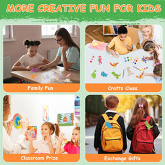 Child-friendly brushes designed for small hands and smooth paint application.