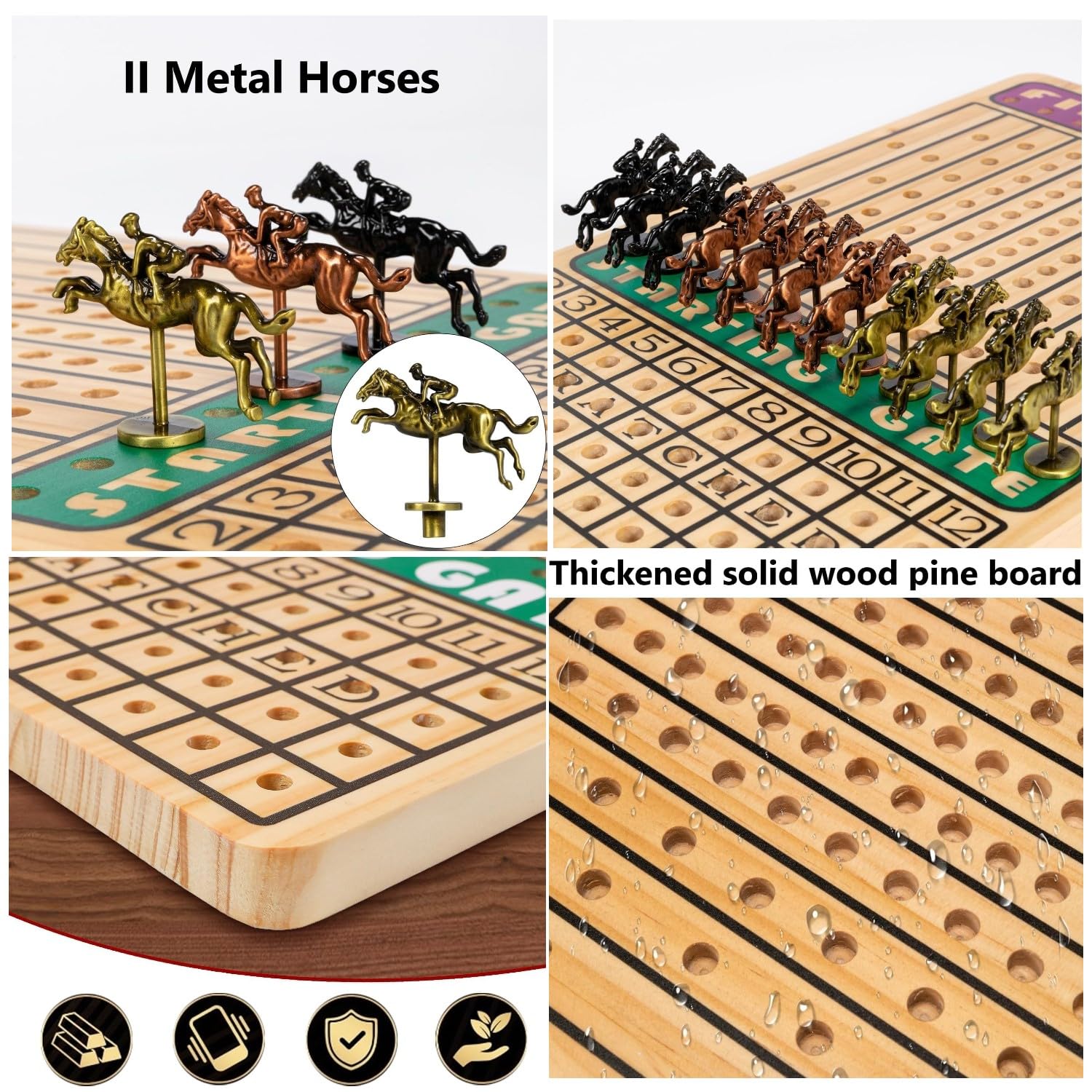 JOTOETYYS Waterproof wood coating protects the board for long-lasting use.