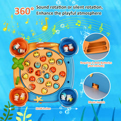 Jovarous magnetic fishing game with two-Design rods for precise casting practice.