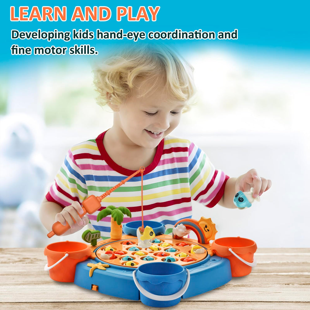 Jovarous setup features four scenic decorations to create a themed play area.