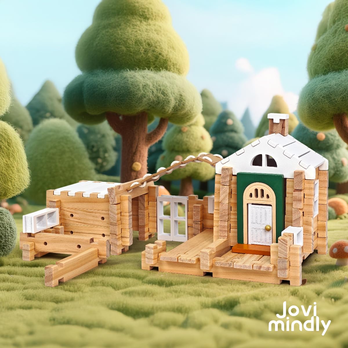 Jovi-mindly open-ended building system encouraging creativity