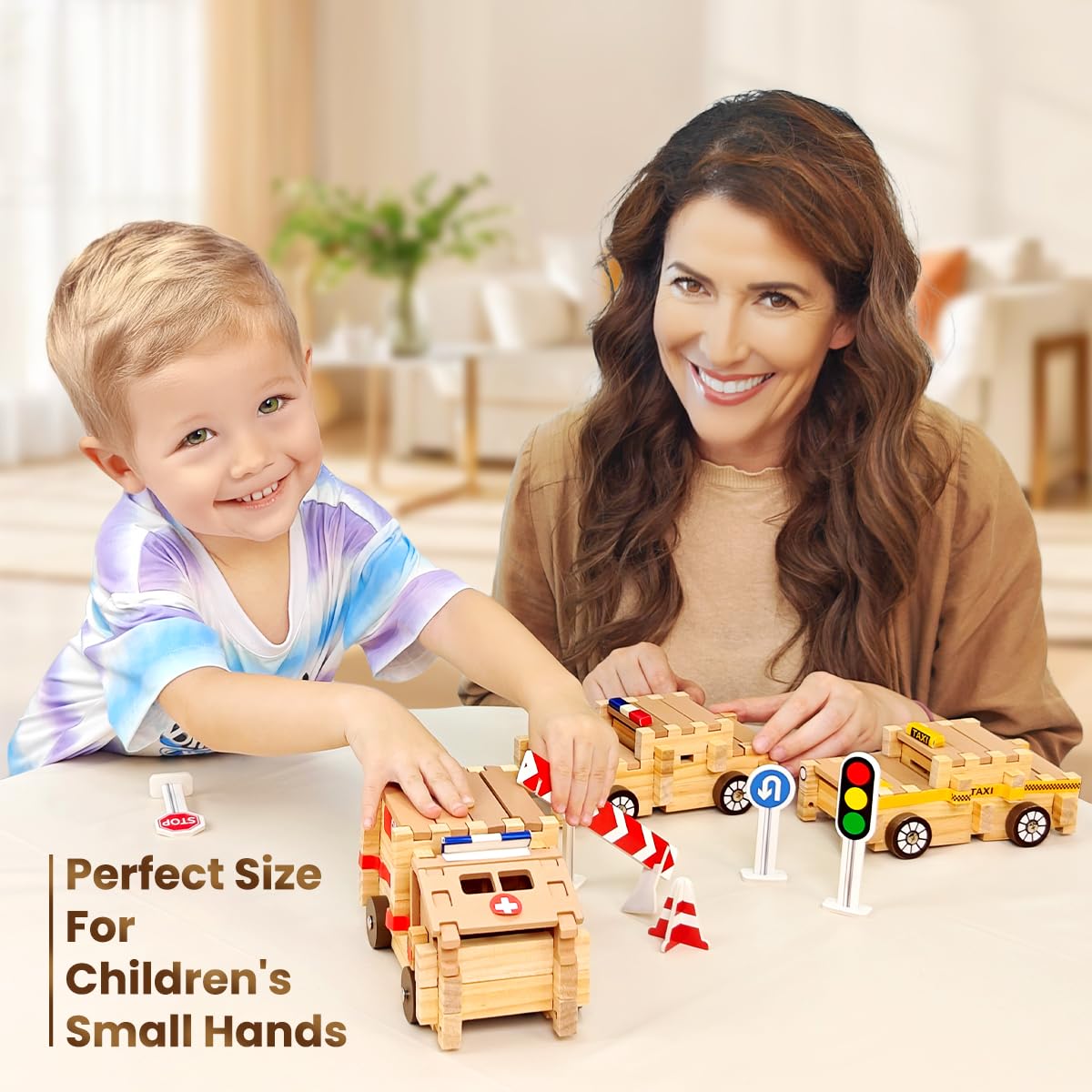 Jovi-mindly Space Blocks eco-friendly timber feel smooth for little hands