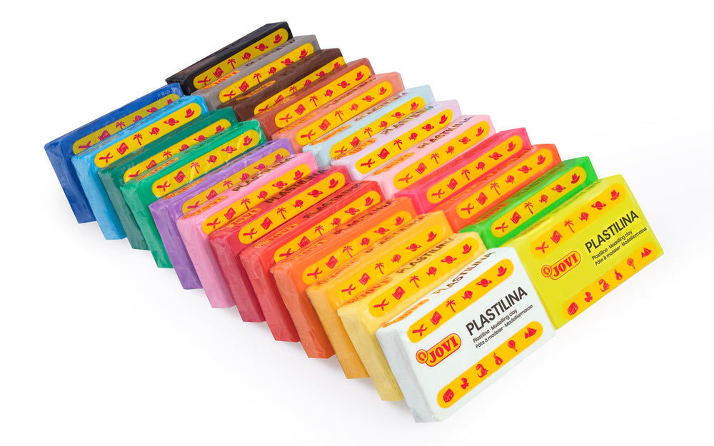 Jovi Plastilina Pack with 24 colors enables endless mixing possibilities.