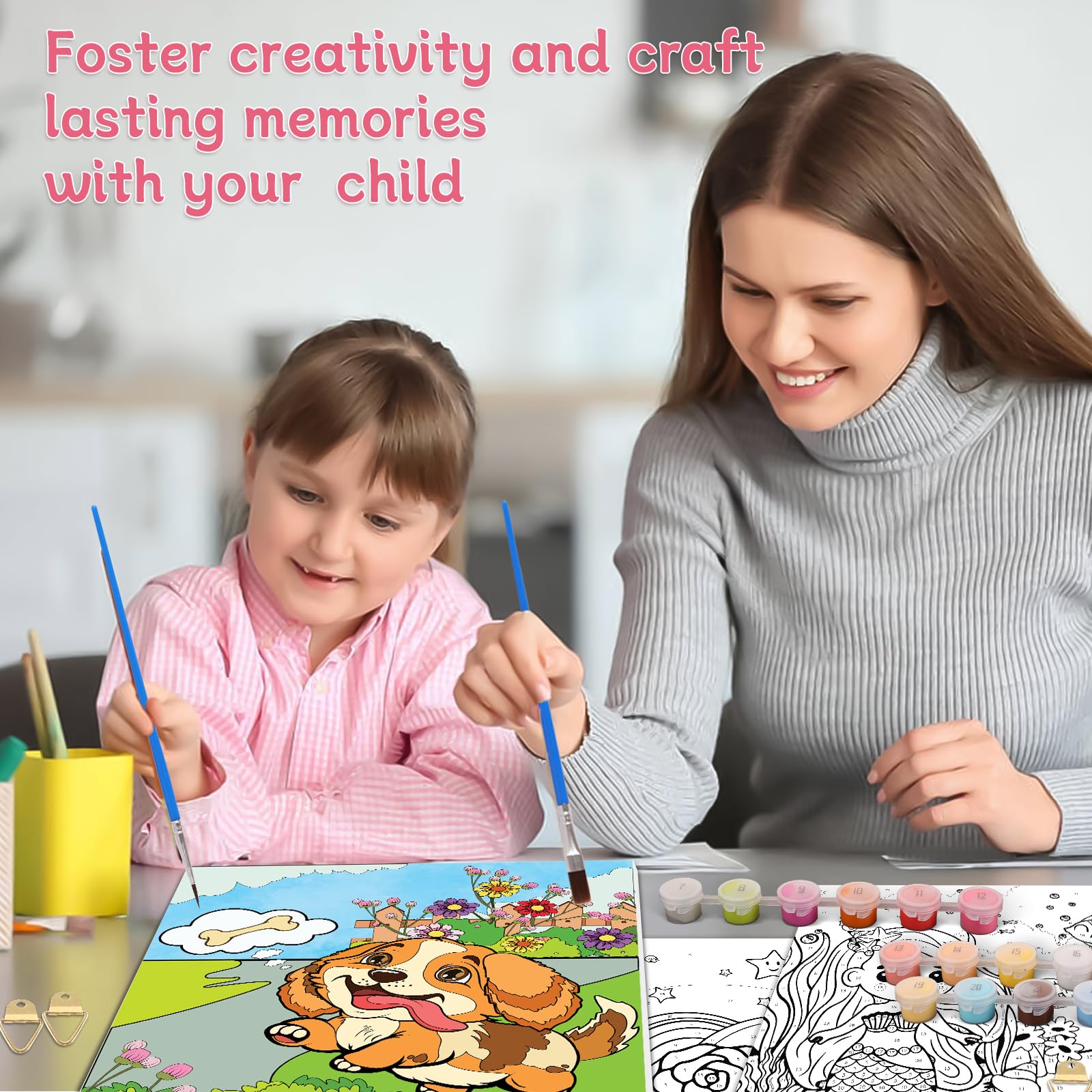Jovial & Joyful Christmas art set for kids adds festive fun and creativity.