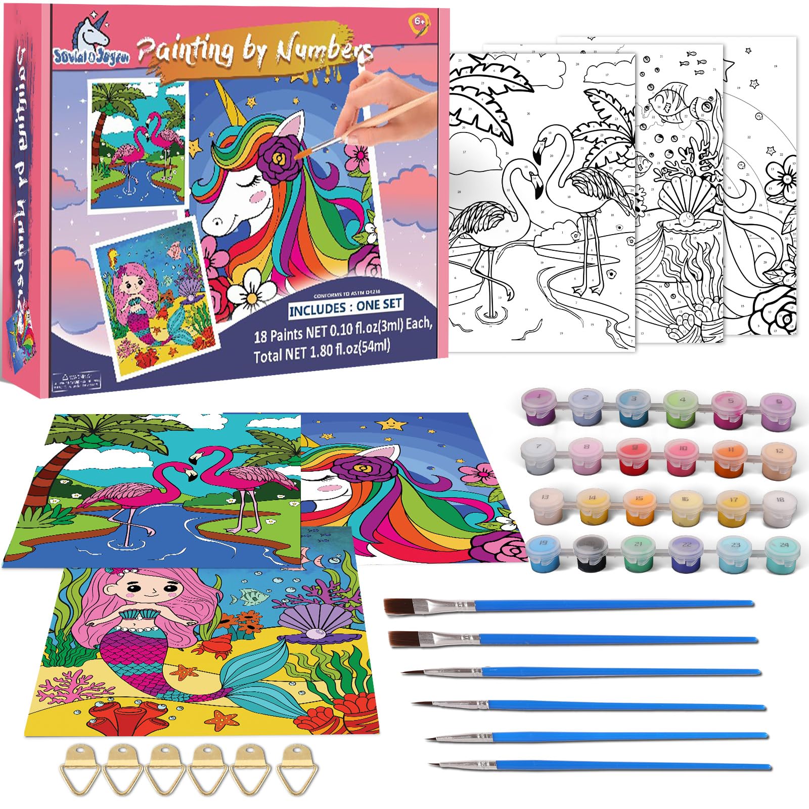 Jovial & Joyful gift-ready painting kit for birthdays and holidays.