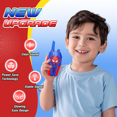JovialToyz walkie talkie with anti-fall ABS shell withstands drops during play.