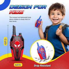 JovialToyz walkie talkie range up to 1000 feet enables remote backyard fun.