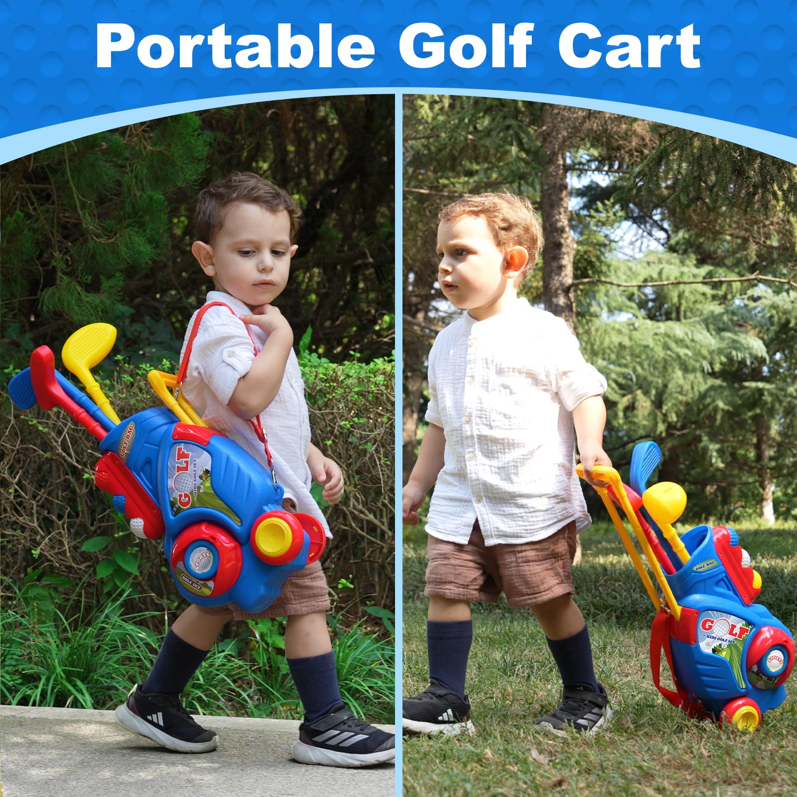 Jovizo gift-ready kids golf set for birthdays.