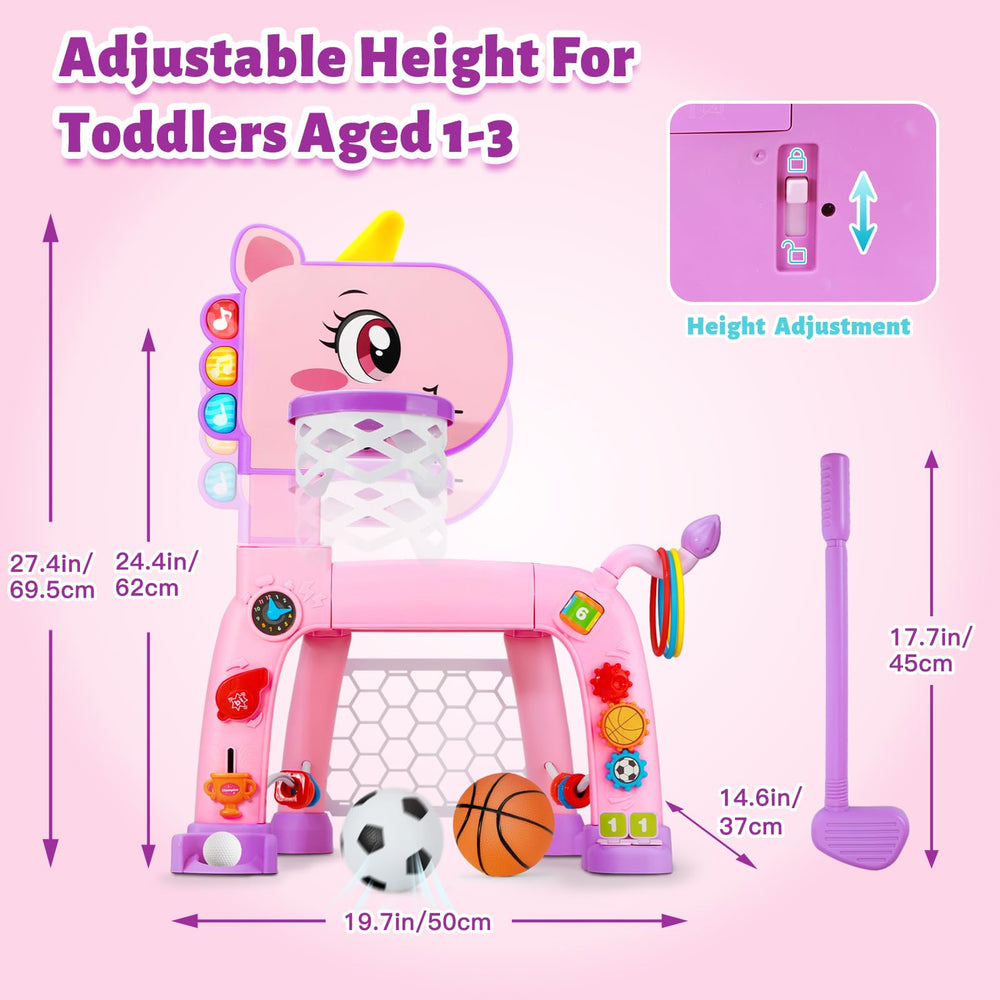 Jovizo sturdy 4-leg base keeps the play set steady during use.
