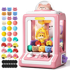 Jovow claw machine front view shows kid-friendly arcade play
