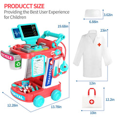 Jovow thermometer toy enables pretend patient assessments with feedback.