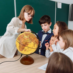 JOWHOL illuminated globe complements home, classroom, and office spaces