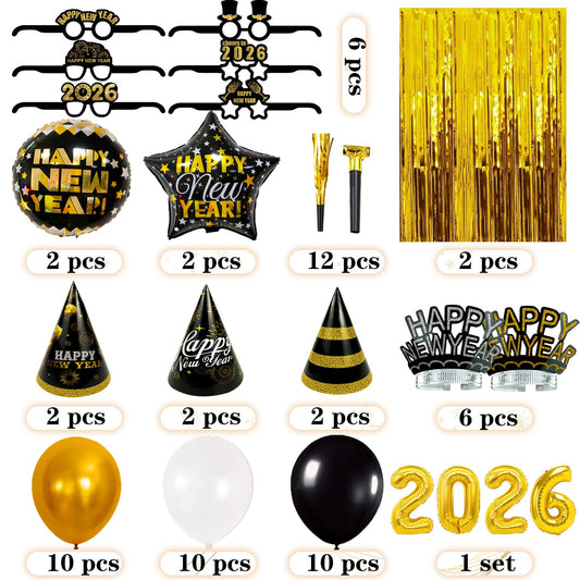 Joy Bang happy new year glasses for festive portraits